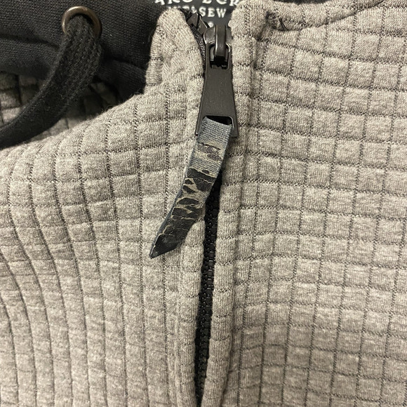 Marc Ecko Cut & Sew Jacket Mens 2XL Black Gray Quilted Full Zip - Picture 3 of 14